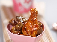 高蛋白、低脂肪的鸡腿菇蒸翅根